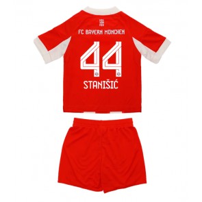 Bayern Munich Josip Stanisic #44 Hemmaställ Barn 2025-26 Kortärmad (+ Korta byxor)